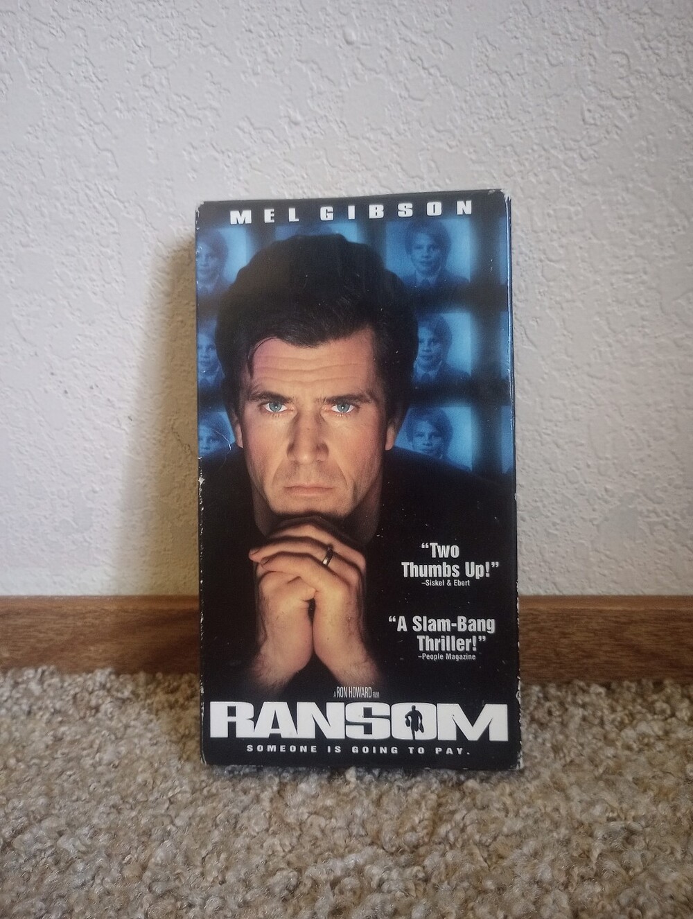 1997 Ransom VHS Someone Is Going To Pay Mel Gibson Vintage Movie